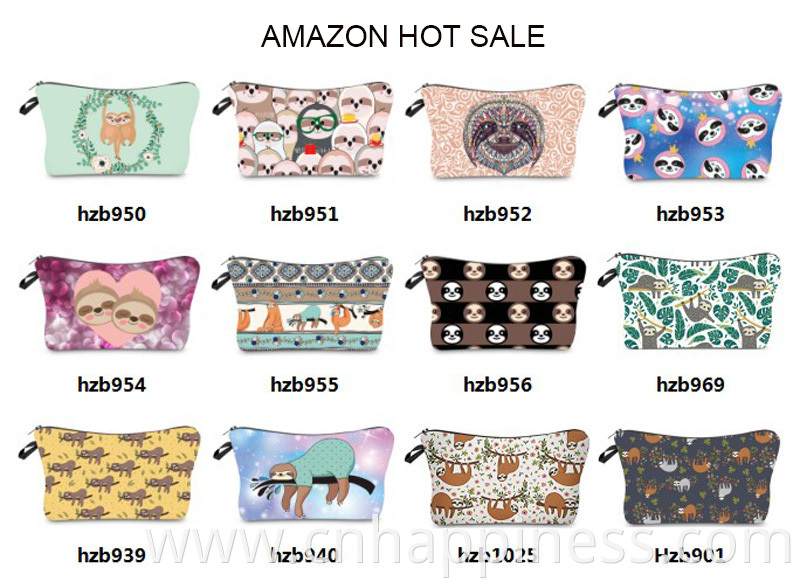 2022 Adorable Roomy Beauty Makeup Bags Travel Waterproof Toiletry Bag Accessories Organizer Gifts Sloth Cosmetic Bag
